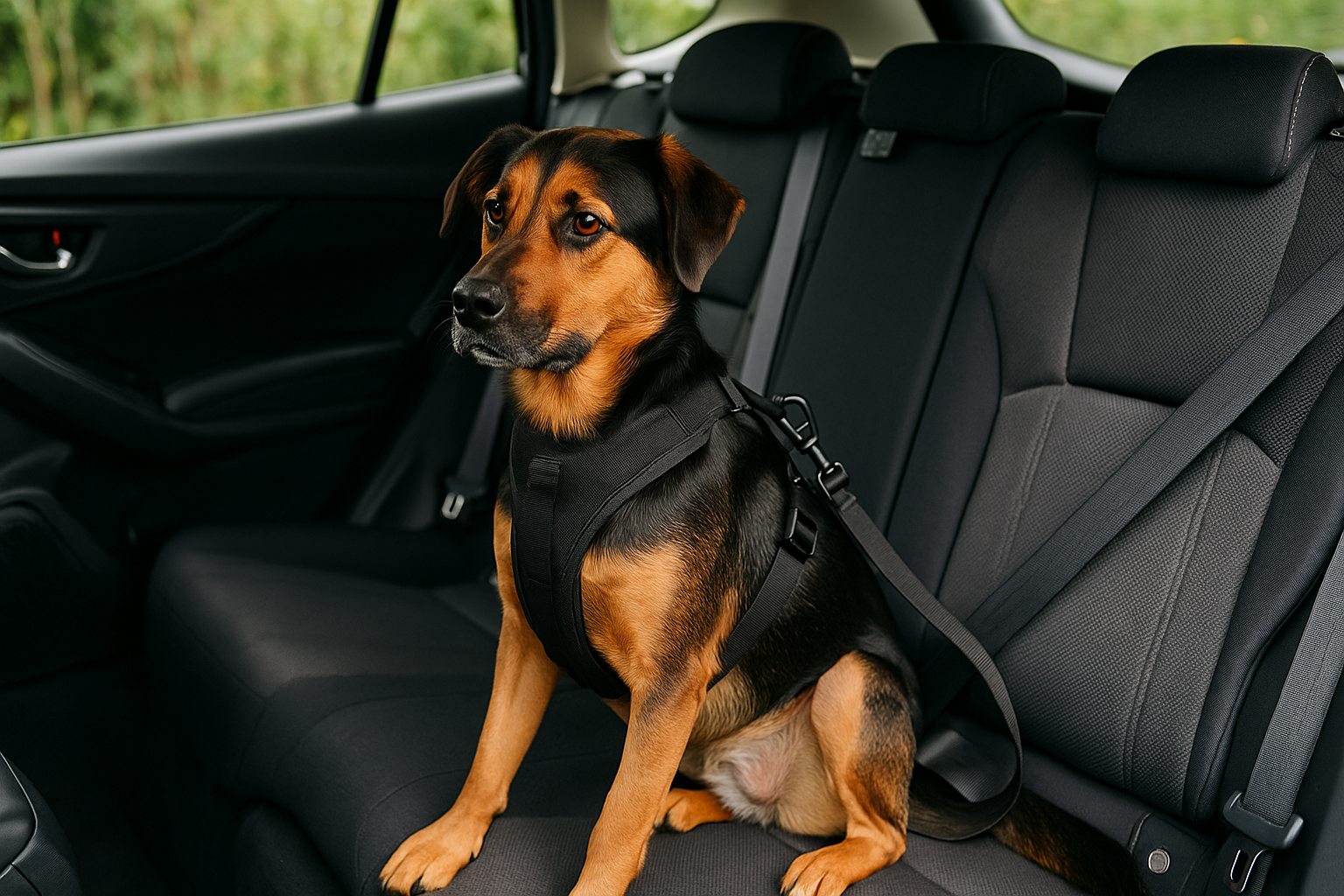 Harnais chien voiture Image
