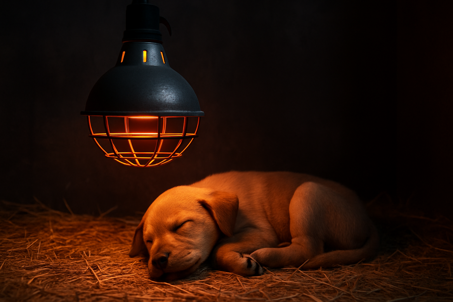 Lampe chauffante chiot Image