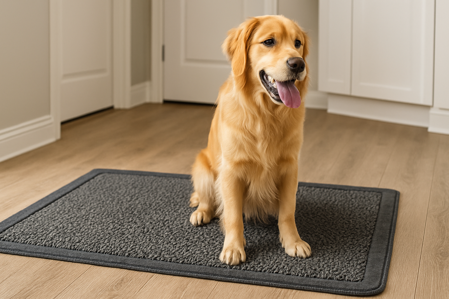 Tapis absorbant pour chien Image
