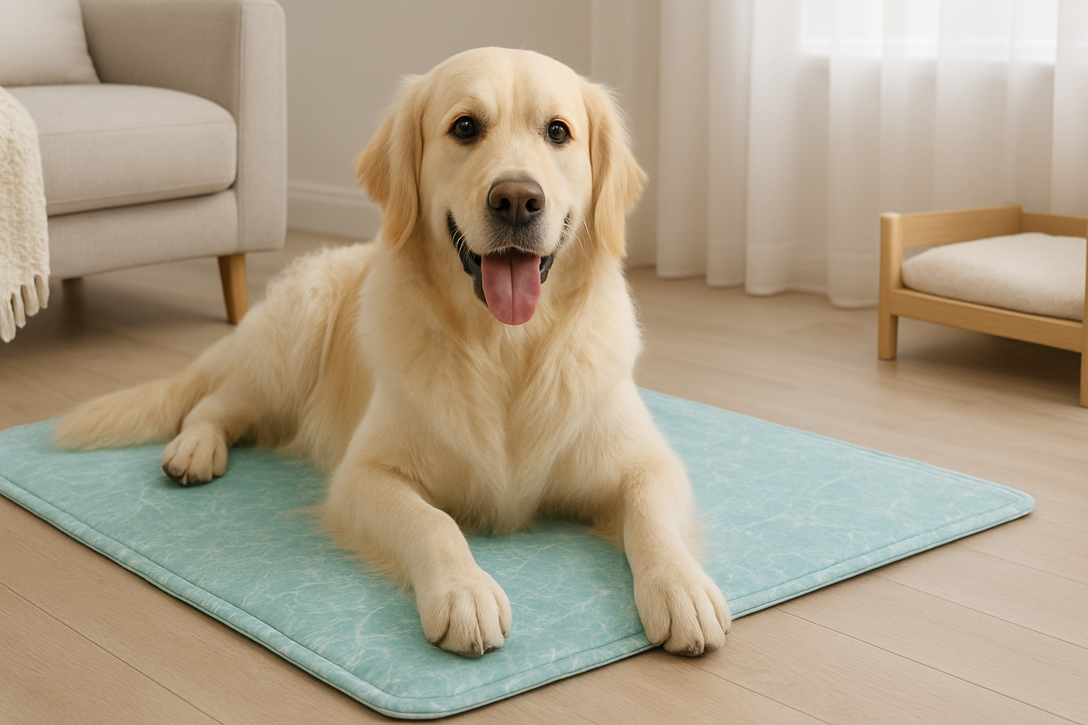 Tapis rafraîchissant pour chien Image
